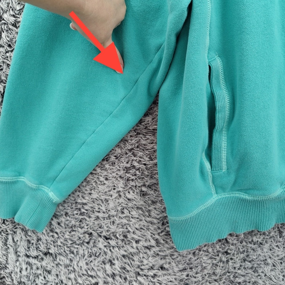Life is Good Women Gorpcore Granola Zip Hoodie XXL Teal Relaxed Fit Fleece Logo - Picture 7 of 16